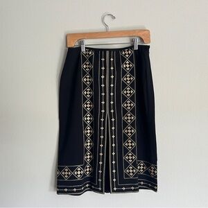 Embroidered black skirt